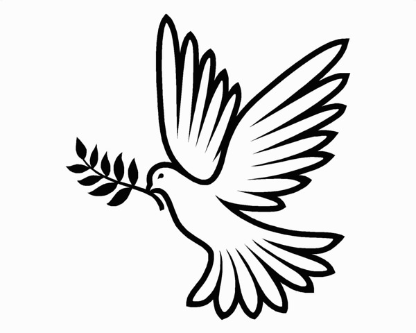 Изображение голубя на 9 мая